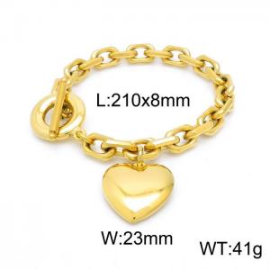 Stainless Steel Gold-plating Bracelet - KB152759-Z