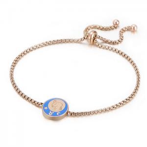 Stainless Steel Rose Gold-plating Bracelet - KB152768-KFC