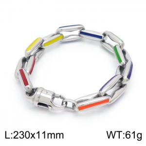 Stainless Steel Bracelet(Men) - KB152806-BDJX