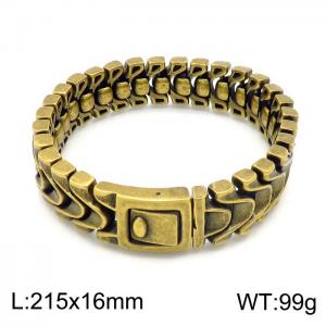 Stainless Steel Gold-plating Bracelet - KB153036-KJX