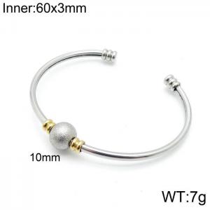 Stainless Steel Gold-plating Bangle - KB153297-XY