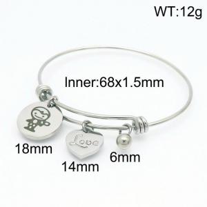 Stainless Steel Bangle - KB153308-Z
