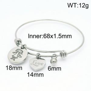 Stainless Steel Bangle - KB153310-Z