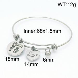 Stainless Steel Bangle - KB153312-Z