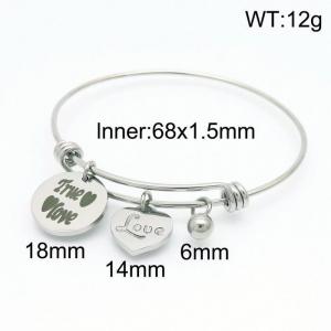 Stainless Steel Bangle - KB153314-Z