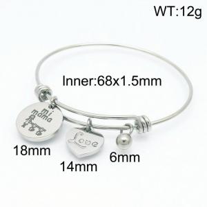 Stainless Steel Bangle - KB153316-Z