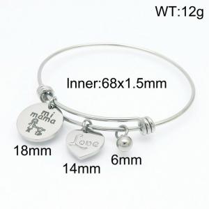 Stainless Steel Bangle - KB153327-Z