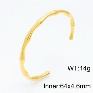 Bamboo Simple Fashion Bracelet ins Bracelet Gold-plating Bangle - KB153693-KLX