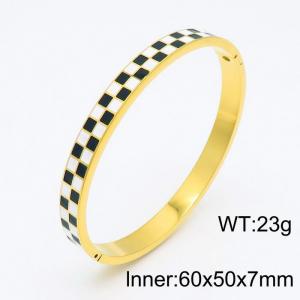 Stainless Steel Gold-plating Bangle - KB153806-HM