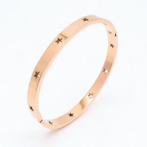 Stainless Steel Rose Gold-plating Bangle - KB153968-SP