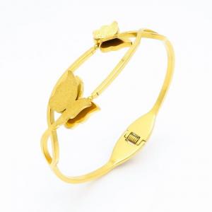 Stainless Steel Gold-plating Bangle - KB154073-BH