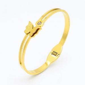 Stainless Steel Gold-plating Bangle - KB154076-BH