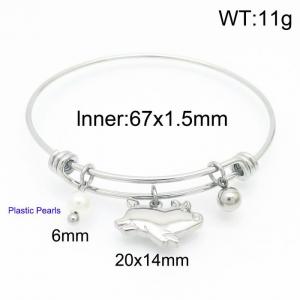 Stainless Steel Bangle - KB154232-Z