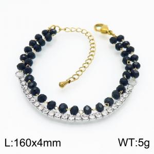 Stainless Steel Stone Bracelet - KB154244-Z