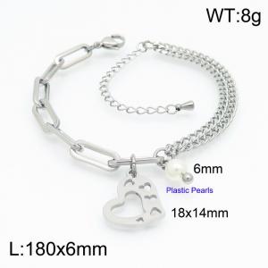 Stainless Steel Bracelet(women) - KB154255-Z