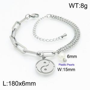 Stainless Steel Bracelet(women) - KB154259-Z
