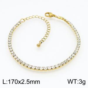 Stainless Steel Stone Bracelet - KB154272-Z