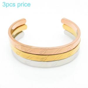 Stainless Steel Gold-plating Bangle - KB154493-TLA