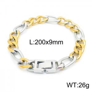 Stainless Steel Gold-plating Bracelet - KB154562-Z