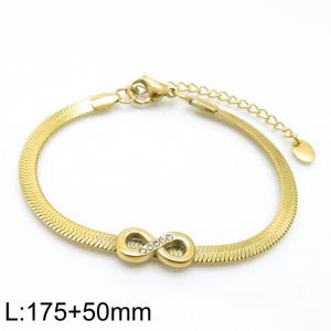 Stainless Steel Stone Bracelet - KB155189-YA