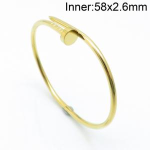 Stainless Steel Gold-plating Bangle - KB155277-YH