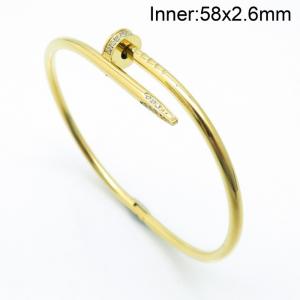 Stainless Steel Gold-plating Bangle - KB155278-YH