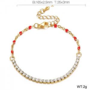 Stainless Steel Stone Bracelet - KB155298-Z