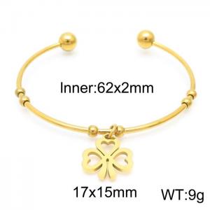 Stainless Steel Gold-plating Bangle - KB155747-Z
