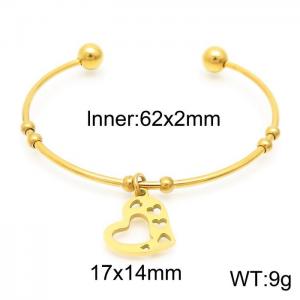 Stainless Steel Gold-plating Bangle - KB155749-Z