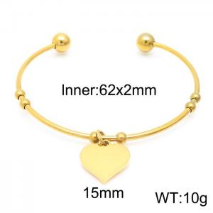 Stainless Steel Gold-plating Bangle - KB155750-Z