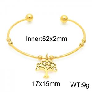 Stainless Steel Gold-plating Bangle - KB155752-Z