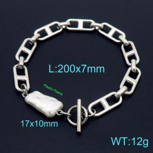 Stainless Steel Bracelet(Men) - KB155780-Z