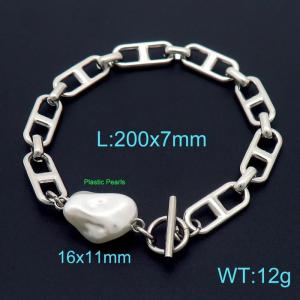 Stainless Steel Bracelet(Men) - KB155790-Z