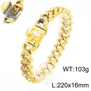 Stainless Skull Bracelet - KB155870-KFC