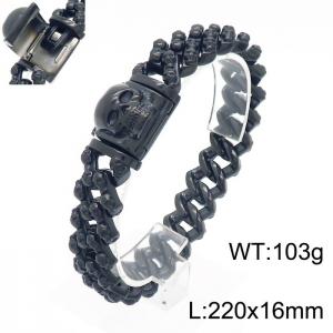 Stainless Skull Bracelet - KB155871-KFC