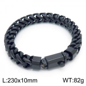 Stainless Steel Black-plating Bracelet - KB156370-KFC