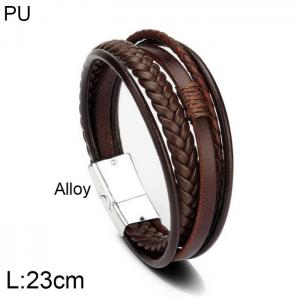 Leather Bracelet - KB156456-WGJZ