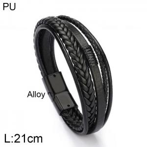 Leather Bracelet - KB156458-WGJZ