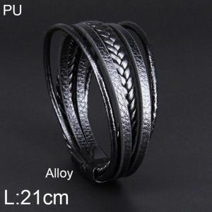 Leather Bracelet - KB156464-WGJZ