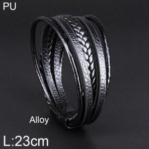 Leather Bracelet - KB156465-WGJZ