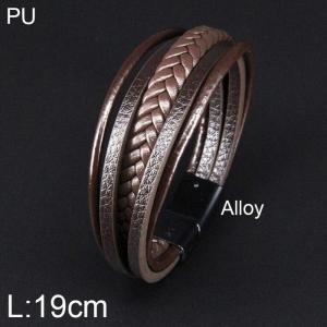 Leather Bracelet - KB156466-WGJZ