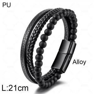 Leather Bracelet - KB156481-WGJZ