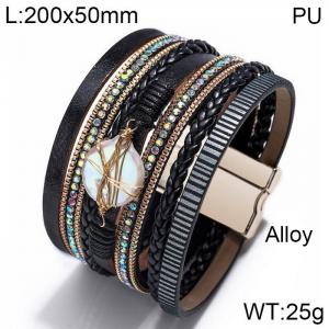 Leather Bracelet - KB156492-WGJZ