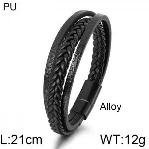 Leather Bracelet - KB156502-WGJZ