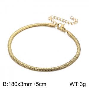 Stainless Steel Gold-plating Bangle - KB156568-Z