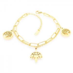 Stainless Steel Gold-plating Bracelet - KB156813-SP