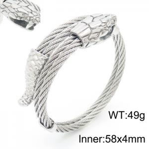Stainless Steel Wire Bangle - KB157313-KFC