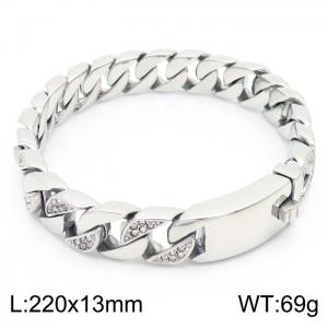 Stainless Steel Stone Bracelet - KB157316-KJX