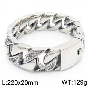 Stainless Steel Stone Bracelet - KB157319-KJX