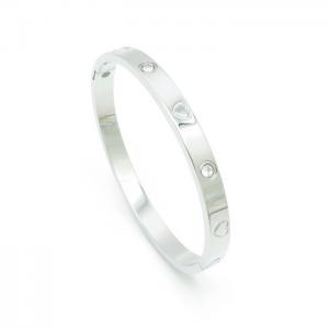 Stainless Steel Stone Bangle - KB157482-YH